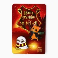 Значки деревянные, неразлучники &laquo;Наша дружба это магия&raquo;, 2 шт., 8&times;12 см