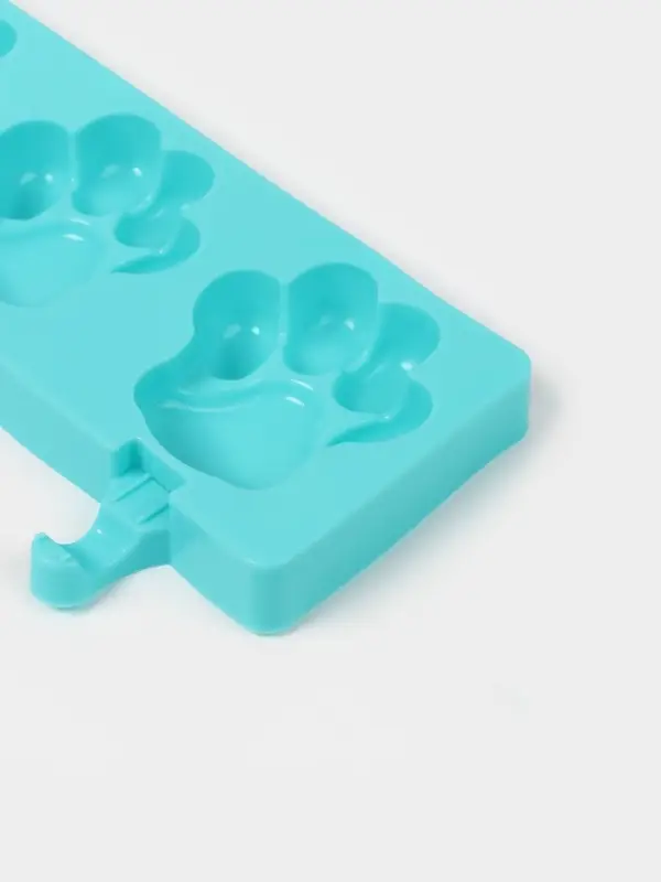 Форма для мороженого &laquo;Лапки&raquo;, силикон, 26&times;14 см, 4 ячейки (8.5&times;8.5 см), МИКС