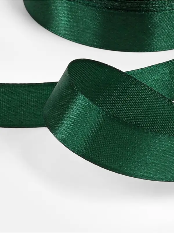 Лента атласная, 20 мм, 23&plusmn;1 м, тёмно-зелёная №128