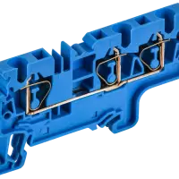 ARMAFIX Клемма пружинная CX4-3 BU 4мм2 трехконтактная синяя IEK