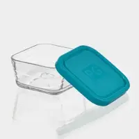 Контейнер для хранения продуктов Classic Wawe, 360 мл, с крышкой, стекло, прозрачный
