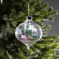 Ёлочная игрушка светодиодная &laquo;Ретро&raquo;, 17&times;12 см, 12 LED, от батареек ААх2, свечение тёплое белое