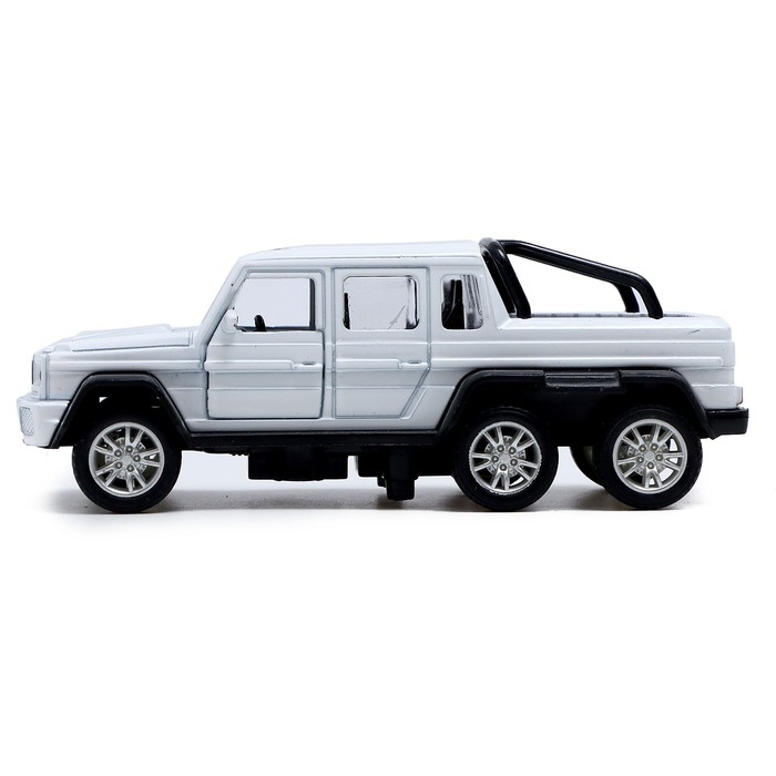 Машина металлическая «Джип 6X6», 1:32, инерция, цвет белый Машина металлическая «Джип 6X6», 1:32, инерция, цвет белый