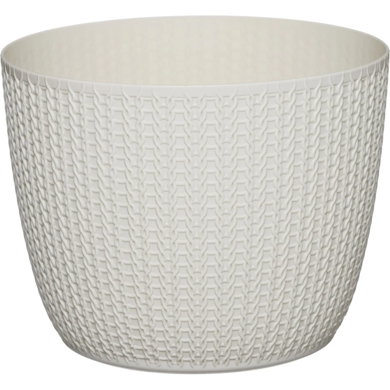 Кашпо ВЯЗАНИЕ D210мм 4,5л с поддоном М 3122