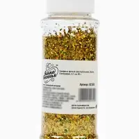 Конфетти &laquo;Шестиугольники&raquo; золото, голография, 0.1 см, 90 г