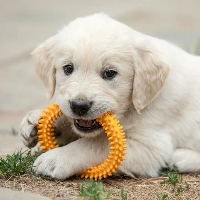 Плавающая игрушка для собак Пижон Premium &laquo;Колючки&raquo;, 11 см, вспененный TPR, жёлтая