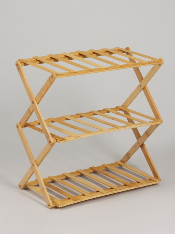 Подставка для цветов Greengo, 3 полки, 50 × 25 × 46 см, напольная, бамбук Подставка для цветов Greengo, 3 полки, 50 × 25 × 46 см, напольная, бамбук