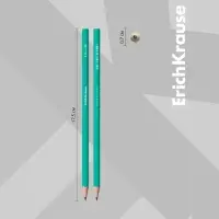 Карандаш чернографитный ErichKrause Prime, HB, шестигранный, зелёный