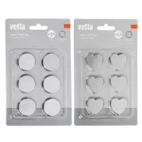Магнитики на холодильник тм VETTA, 2,5см, нерж.сталь 430 + 3мм магнит, 2 дизайна