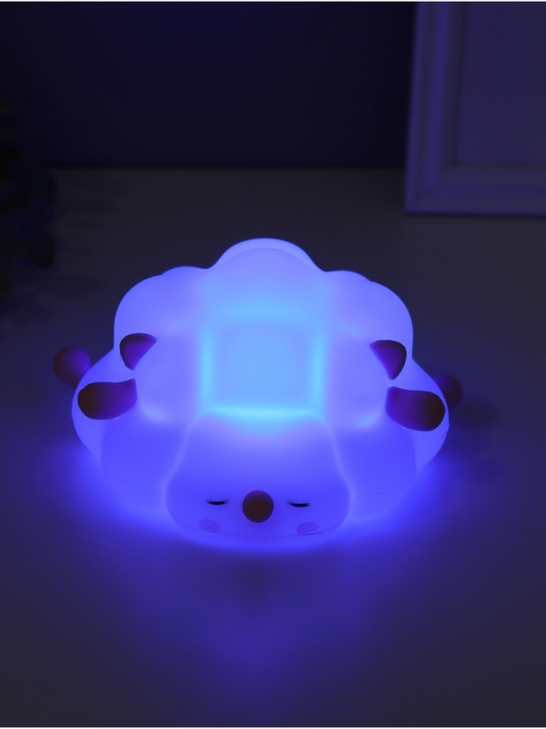 Ночник антистресс  Ночник антистресс "Барашек" 2Вт LED RGB USB 13,8х16,5х8см