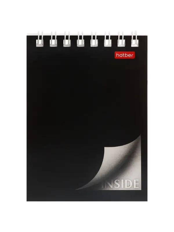 Блокнот А7 40л на гребне "INSIDE", обл мел карт 40Б7B1гр_01622