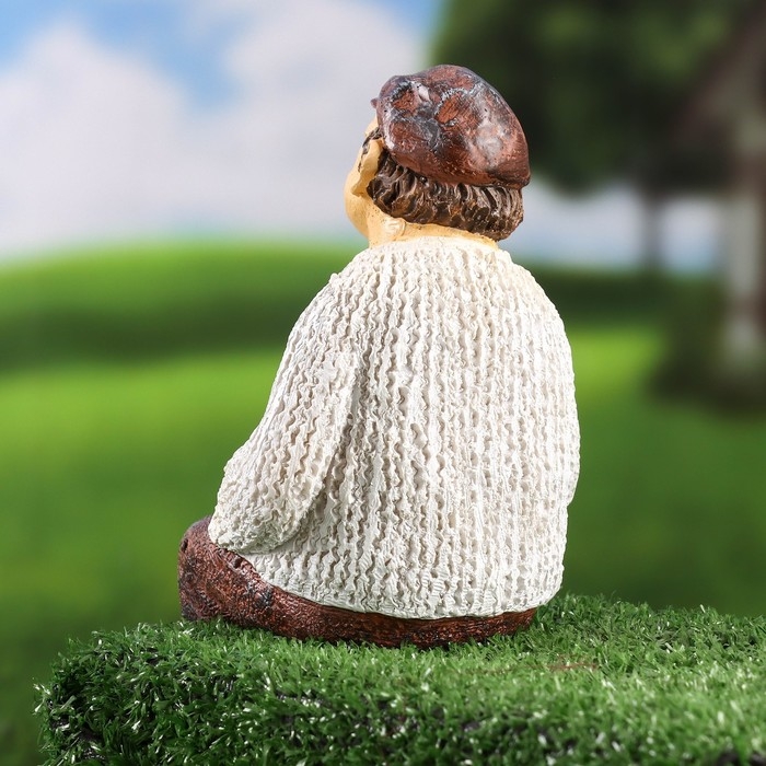 Садовая фигура  Садовая фигура "Дедушка" 12х13х20см