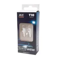 T037 T10/белый/ (W2,1x9,5d) 1,5W линза усечённая. блистер 2 шт.