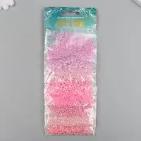 Бисер круглый &laquo;От розового до фиолетового&raquo;, 8 цветов &times; 10 г