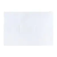 Папка-конверт на ZIP молнии А4, 150 мкм, Calligrata, карман для визитки, белая молния