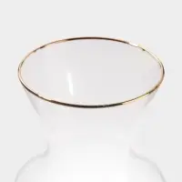 Ваза &laquo;Миа&raquo;, 23&times;10.5 см, стекло, прозрачно-золотая