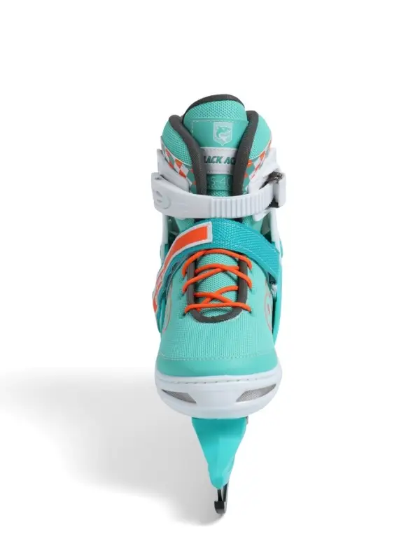 Коньки детские раздвижные BlackAqua, р. 27-30, для фитнеса, мятные, оранжевые Коньки детские раздвижные BlackAqua, р. 27-30, для фитнеса, мятные, оранжевые