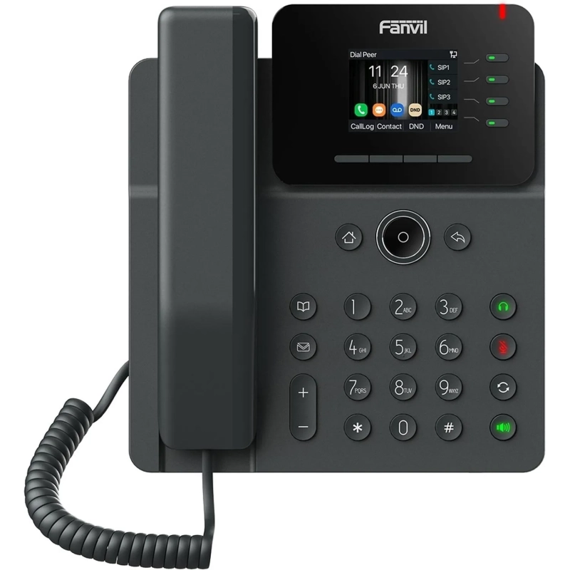 IP-телефон Fanvil V61G,HD voice,4 SIP,2.4 Inch,Opus+IPV6 12 DSS keys PSU