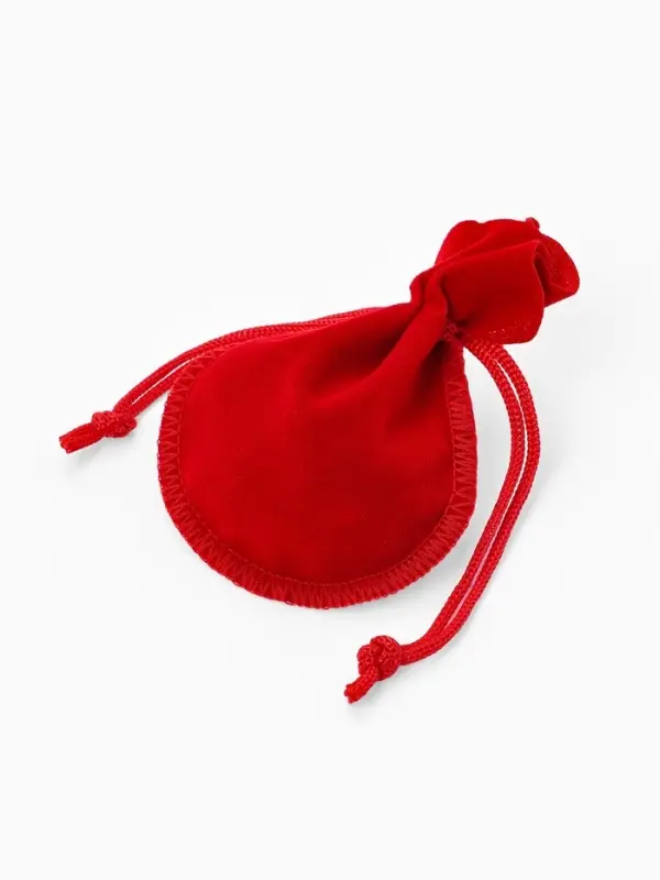 Набор мешочков бархатных 100 шт., 7&times;9 см, красный