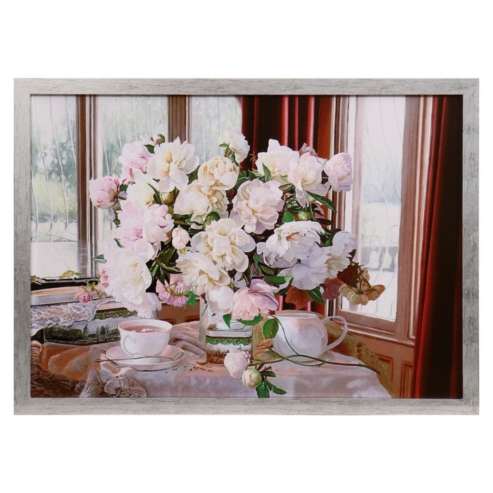 Картина  Картина "Букет на столе" 56*76 см, рама микс