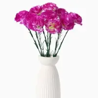 Цветы искусственные &laquo;Гвоздика&raquo;, h=37 см, d=7 см, сиреневые