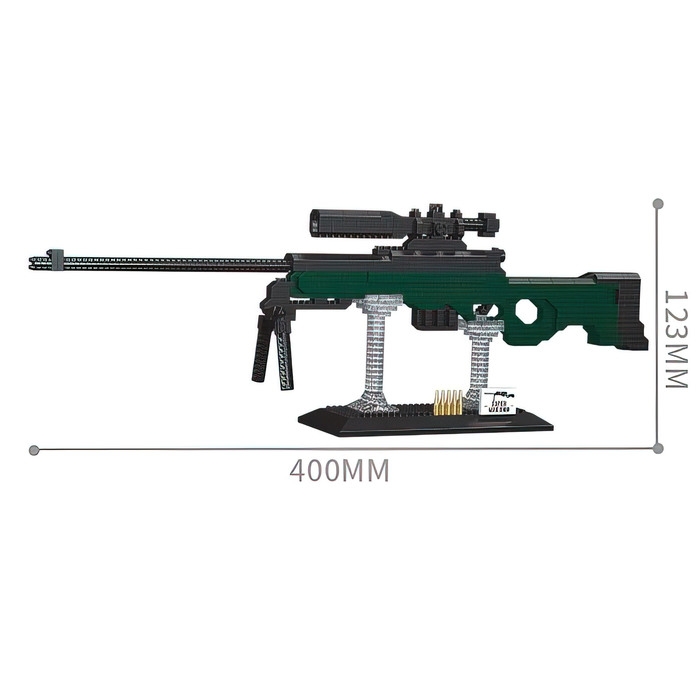 Конструктор-Мини «Оружие. AWP», 971 деталь Конструктор-Мини «Оружие. AWP», 971 деталь