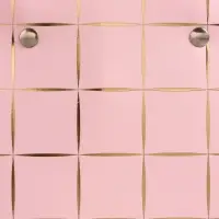 Сумка переноска для цветов, розовая, влагостойкая, с тиснением, 13&times;9.5&times;13&plusmn;5% см