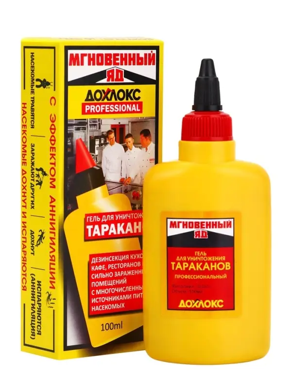Средство от тараканов Дохлокс &laquo;Мгновенный яд&raquo;, гель, 100 мл