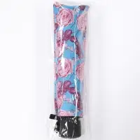 Зонт механический &laquo;Розы&raquo;, эпонж, 4 сложения, 8 спиц, R=48/55 см, d=96 см, МИКС