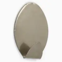 Крючки самоклеящиеся &laquo;Овал&raquo;, 4 шт., металл, 5&times;3.3&times;1.5 см, хромированные