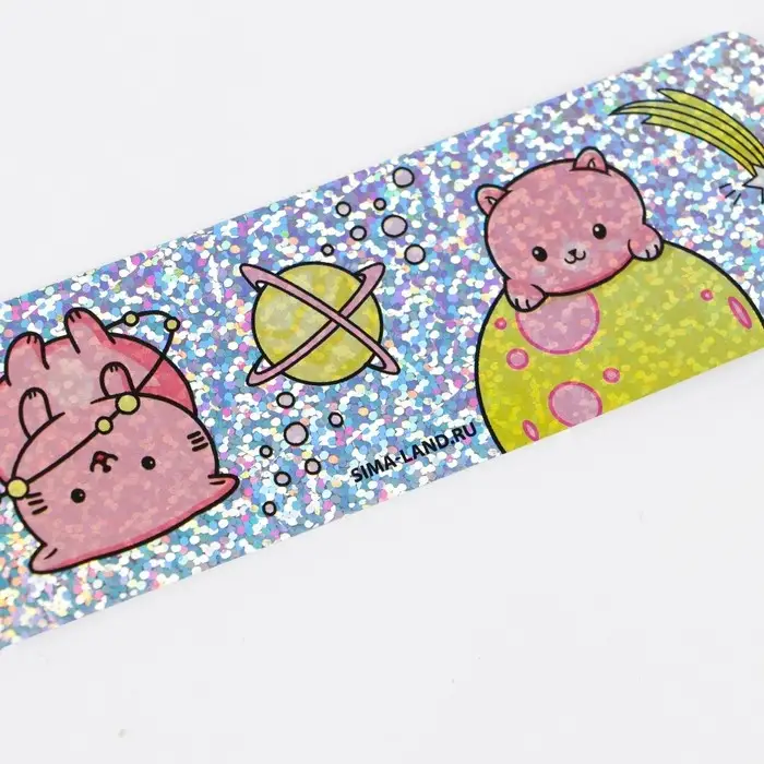 Закладка для книг, картонная, голография «Котики» Закладка для книг, картонная, голография «Котики»
