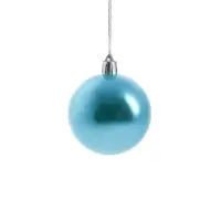 Ёлочные игрушки &laquo;Зимний домик&raquo;, шары новогодние, d=8 см, набор 6 шт., голубой