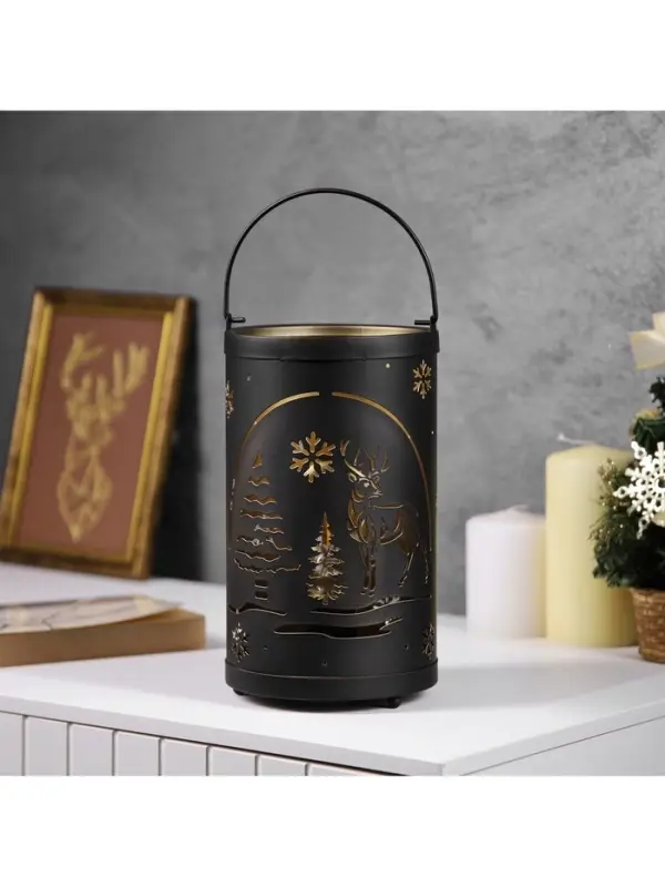 Светодиодная фигура &laquo;Лесная поляна&raquo;, 12.3&times;21 см, 1 LED, от батареек АААх3, свечение тёплое белое