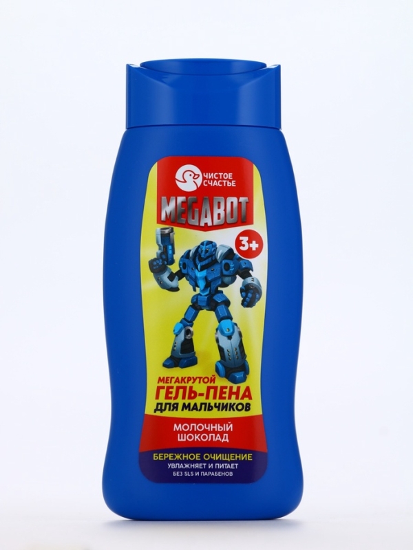 Гель-пена для мальчиков  Гель-пена для мальчиков "Мегакрутая пена", молочный шоколад, 250 мл