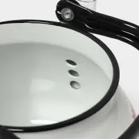 Чайник эмалированный &laquo;Астры&raquo;, 3 л, металлическая ручка, белый