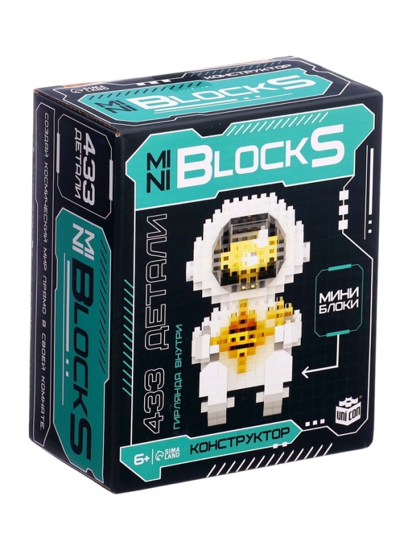 UNICON Конструктор "Mini Blocks", Космонавт