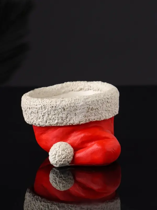 Подсвечник  Подсвечник "Колпак" 9х7х5 см, красный