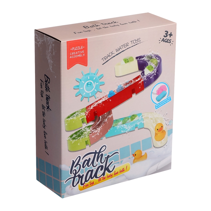 Трек для игры в ванной «Утиная горка», на присосках, крепится на стену Трек для игры в ванной «Утиная горка», на присосках, крепится на стену