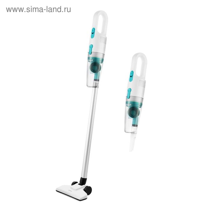 Пылесос Kitfort КТ-586-1, вертикальный, 600 Вт, 1.2 л, шнур 5 м, белый