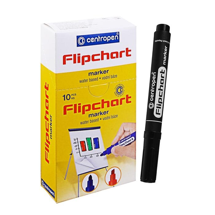 Маркер для флипчарта 5.0 мм Centropen 8550 FLIPCHART, линия 2,5 мм, цвет чёрный Маркер для флипчарта 5.0 мм Centropen 8550 FLIPCHART, линия 2,5 мм, цвет чёрный
