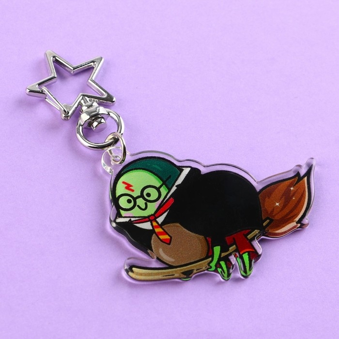 Брелок для ключей акриловый «Добавь магии», 6 х 5,4 см