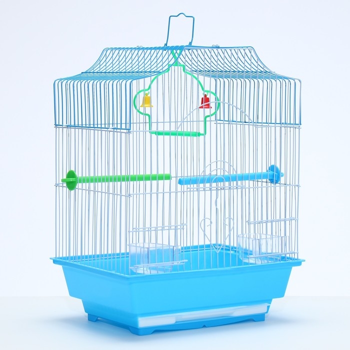 Клетка для птиц укомплектованная Bd-1/4f, 30 х 23 х 39 см, голубая Клетка для птиц укомплектованная Bd-1/4f, 30 х 23 х 39 см, голубая