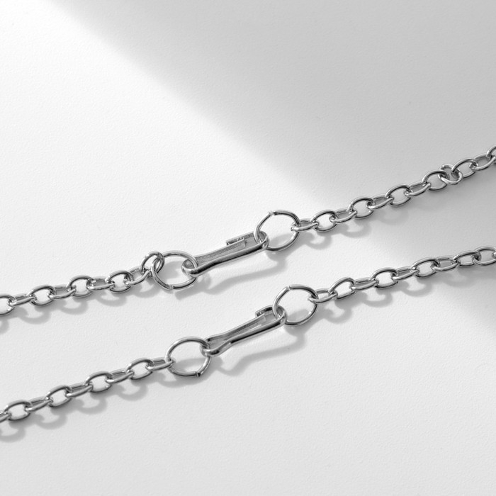 Новый год! Кулоны «Неразлучники» сердечко, цвет серебро, 45см Новый год! Кулоны «Неразлучники» сердечко, цвет серебро, 45см