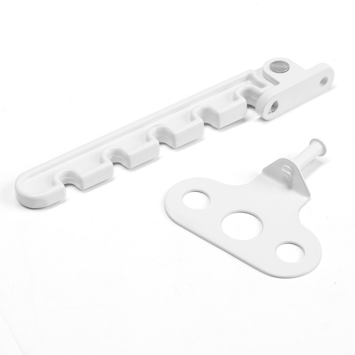 Ограничитель открывания белый металл, 5-х позиционный РП 623 Ограничитель открывания белый металл, 5-х позиционный РП 623