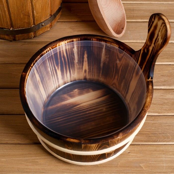 Запарник с пластиковой вставкой, 4 литра 26х22х27 см Запарник с пластиковой вставкой, 4 литра 26х22х27 см