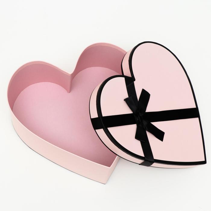 Набор коробок 3 в 1 Набор коробок 3 в 1 "Сердца", 33 x 32 x 11.5 - 26 x 25 x 9.5 см