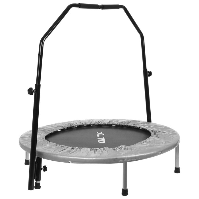 Батут детский ONLITOP, d=102 см, с держателем, цвет серый Батут детский ONLITOP, d=102 см, с держателем, цвет серый