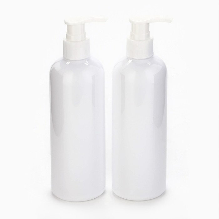 Дозатор для шампуня и кондиционера Bathroom collection, 300 мл., набор 2 шт. Дозатор для шампуня и кондиционера Bathroom collection, 300 мл., набор 2 шт.