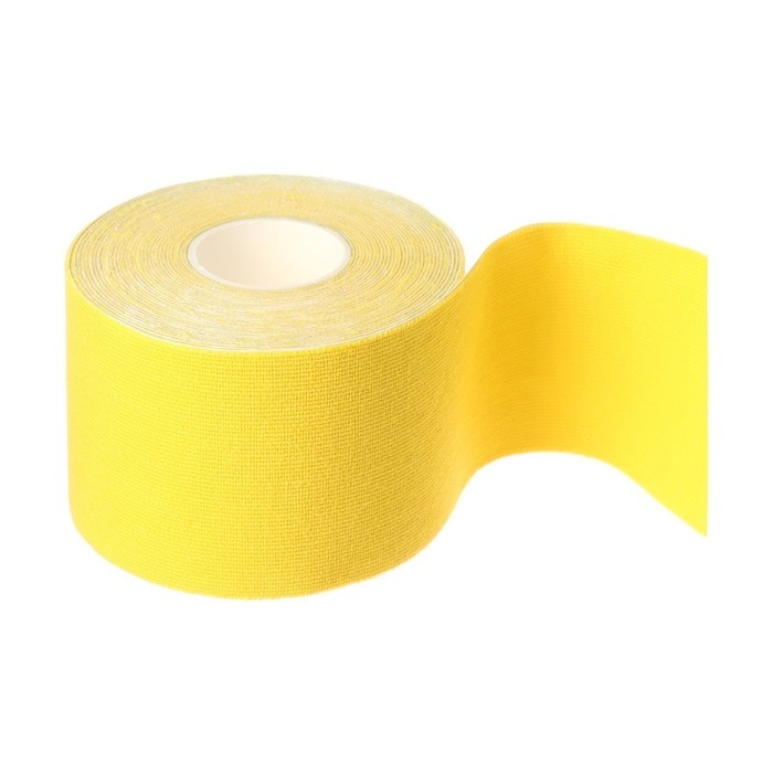 Кинезио - тейп, 5 см × 5 м, цвет жёлтый Кинезио - тейп, 5 см × 5 м, цвет жёлтый