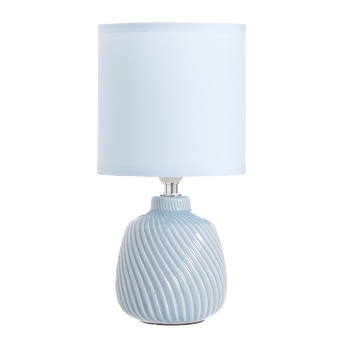 Лампа настольная Лампа настольная "Кения" 1х40Вт Е14 голубой 13х13х25см